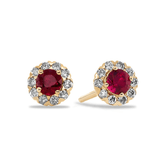 Ruby & Diamond Earrings - Dracakis Jewellers